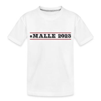 Malle 2023 - Kids' Premium Organic T-Shirt - white - Front
