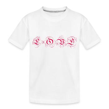 Amour - T-shirt bio Premium Enfant - blanc - Devant