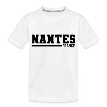 Nantes | Frankreich - Kinder Premium Bio T-Shirt - Weiß - Vorne