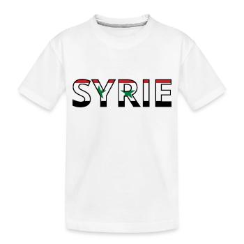 Drapeau Syrie - T-shirt bio Premium Enfant - blanc - Devant