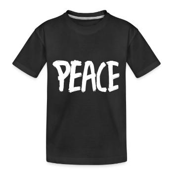 PEACE Blanc Pinceaux - T-shirt bio Premium Enfant - noir - Devant
