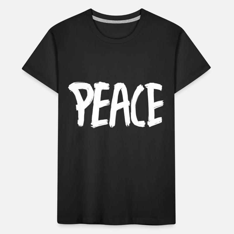 PEACE White Paint BRUSHES Kids' Premium Organic T-Shirt