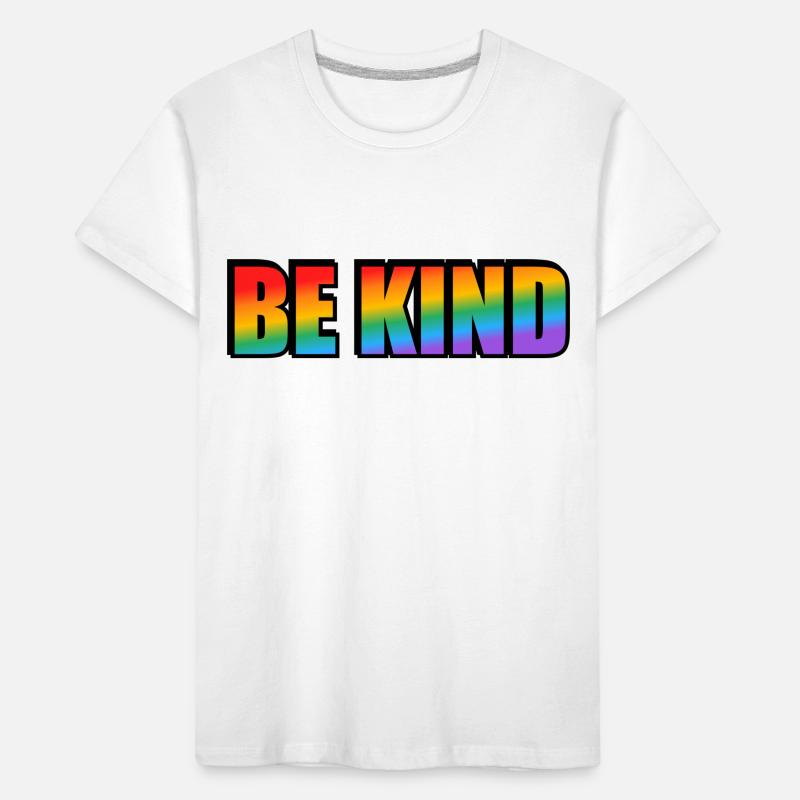 Sei freundlich Regenbogen Kinder Premium Bio T-Shirt