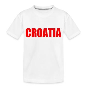 Kroatien - Kinder Premium Bio T-Shirt - Weiß - Vorne