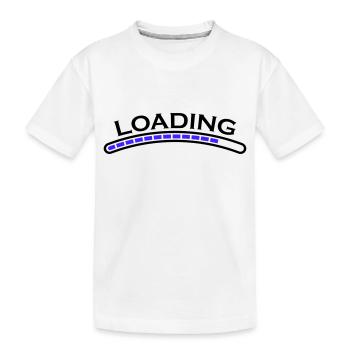 barre de chargement - T-shirt bio Premium Enfant - blanc - Devant