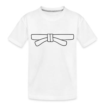 ceinture - T-shirt bio Premium Enfant - blanc - Devant