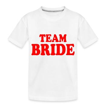 Équipe de la mariée - T-shirt bio Premium Enfant - blanc - Devant