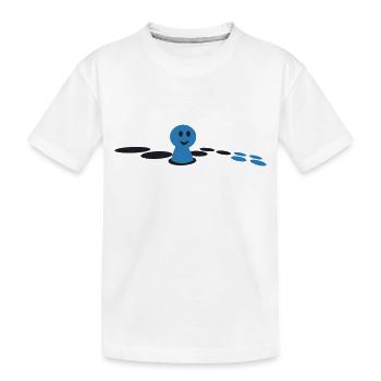 Brettspiel - Kinder Premium Bio T-Shirt - Weiß - Vorne