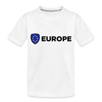 Le drapeau européen Union - T-shirt bio Premium Enfant - blanc - Devant