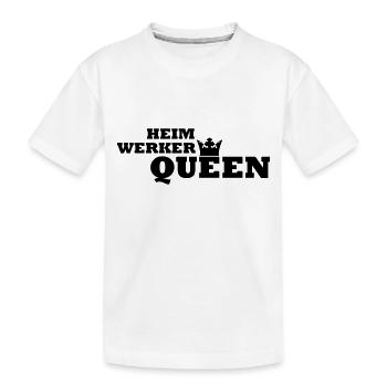 Heimwerker Queen - Kinder Premium Bio T-Shirt - Weiß - Vorne