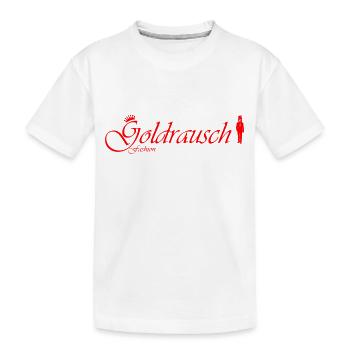 goldrausch fashion - Kinder Premium Bio T-Shirt - Weiß - Vorne