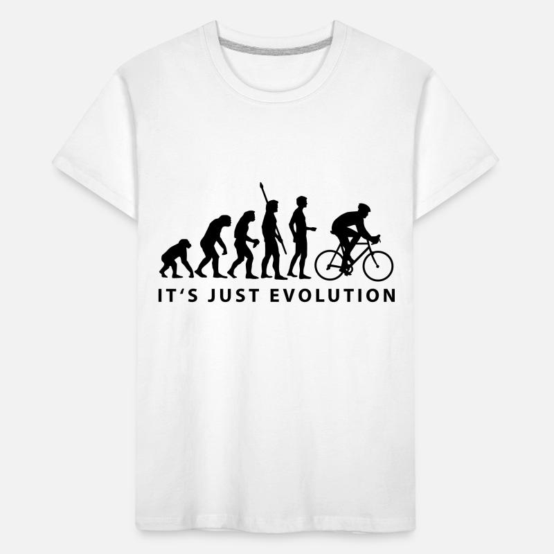 evolution_radfahrer_b Kids' Premium Organic T-Shirt