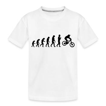 Bicycle Downhill Bike Downhill Bike Downhillbike - Kids' Premium Organic T-Shirt - white - Front