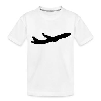flugzeug_1__f1 - T-shirt bio Premium Enfant - blanc - Devant