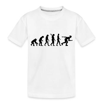 Évolution inline skating - T-shirt bio Premium Enfant - blanc - Devant