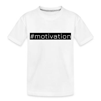 #motivation - T-shirt bio Premium Enfant - blanc - Devant