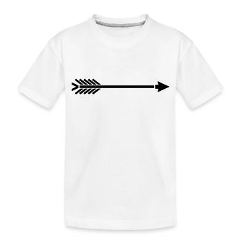 pfeil__ad1 - Kids' Premium Organic T-Shirt - white - Front