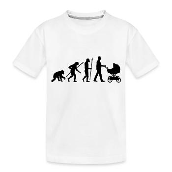 evolution_kinderwagen_mann_a_1c - T-shirt bio Premium Enfant - blanc - Devant