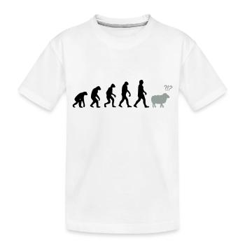 evolution mouton - T-shirt bio Premium Enfant - blanc - Devant