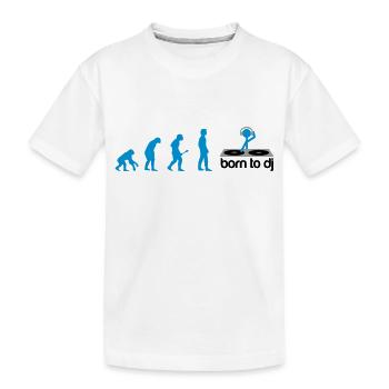 DJ Evolution - Born to DJ - T-shirt bio Premium Enfant - blanc - Devant