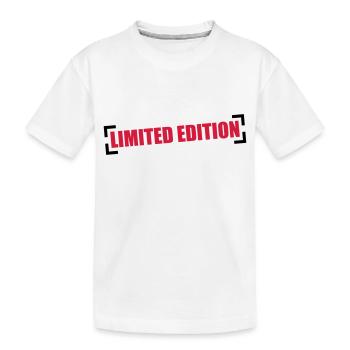 Limited Edition - Kinder Premium Bio T-Shirt - Weiß - Vorne