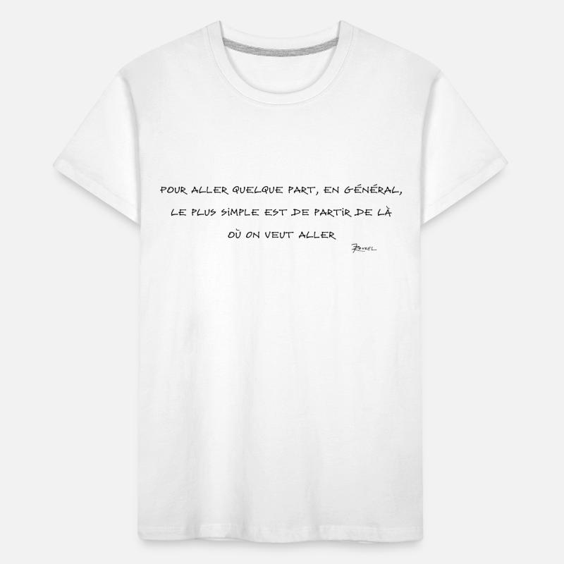 Devise Shadok seule 01 T-shirt bio Premium Enfant