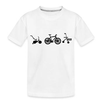 Rad Evolution - Kinder Premium Bio T-Shirt - Weiß - Vorne