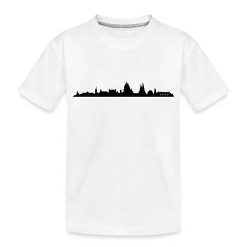 Skyline Erfurt - Kinder Premium Bio T-Shirt - Weiß - Vorne