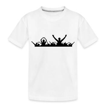 Menschen - Konzert Festival - Kinder Premium Bio T-Shirt - Weiß - Vorne