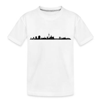 Skyline - Mannheim - Kinder Premium Bio T-Shirt - Weiß - Vorne