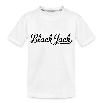 Black jack - Kids' Premium Organic T-Shirt - white - Front