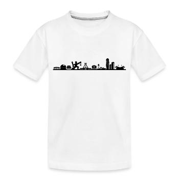 Skyline - Bochum Zeche - Kinder Premium Bio T-Shirt - Weiß - Vorne
