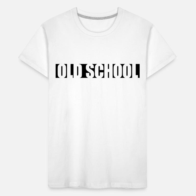 Text Old School Kids' Premium Organic T-Shirt