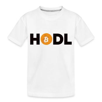 Bitcoin Plan B BTC Satoshi Crypto Hodl Maximaliste - T-shirt bio Premium Enfant - blanc - Devant