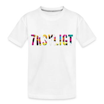 SMS chat langue fortifications anglais trois 3 trois - T-shirt bio Premium Enfant - blanc - Devant