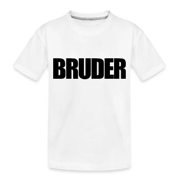 Bruder - Kinder Premium Bio T-Shirt - Weiß - Vorne