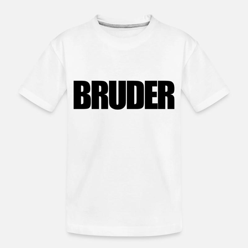 Bruder - Kinder Premium Bio T-Shirt - Weiß