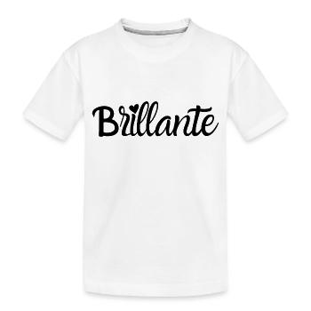 brillante - T-shirt bio Premium Enfant - blanc - Devant