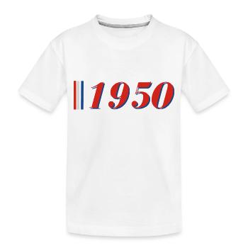 Year 1950 - Kids' Premium Organic T-Shirt - white - Front