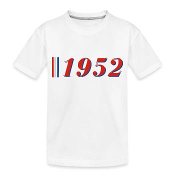 Year 1952 - Kids' Premium Organic T-Shirt - white - Front