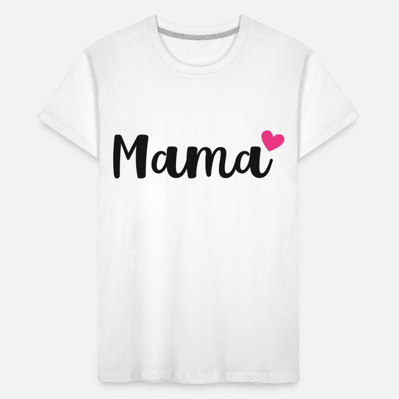 Mama Herz - Geschenkidee - Muttertag Geburtstag Kinder Premium Bio T-Shirt