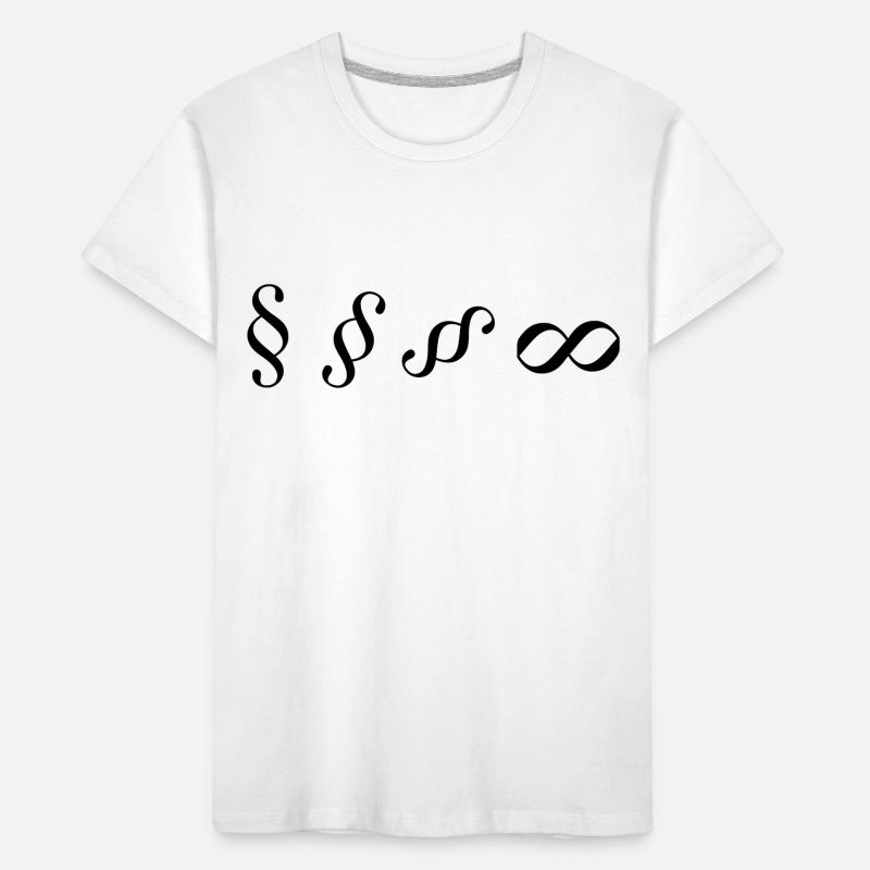 Le paragraphe de conception tombe dans le signe de l’infini T-shirt bio Premium Enfant