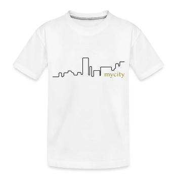 Les toits de ma ville | Vectorale - T-shirt bio Premium Enfant - blanc - Devant