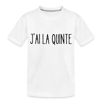 j'ai la quinte - T-shirt bio Premium Enfant - blanc - Devant