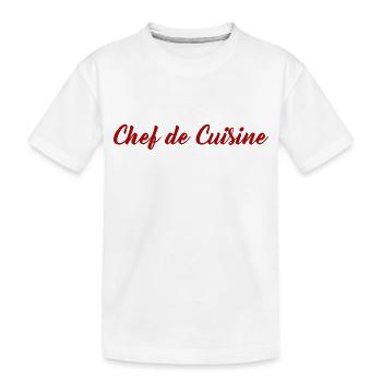 Chef de Cuisine - Kinder Premium Bio T-Shirt - Weiß - Vorne
