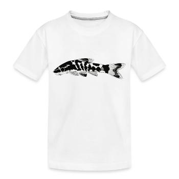 Zèbre oto, Poisson-chat tigre oto. Otocinclus cocama - T-shirt bio Premium Enfant - blanc - Devant