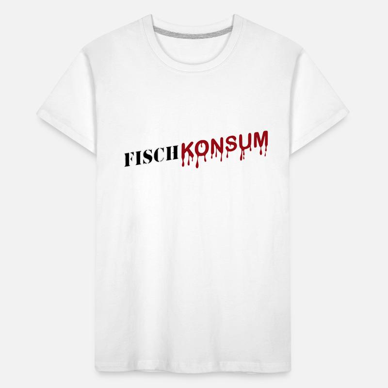 Fischkonsum Logo Kinder Premium Bio T-Shirt