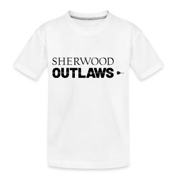 Sherwood interdit les fléchettes - T-shirt bio Premium Enfant - blanc - Devant