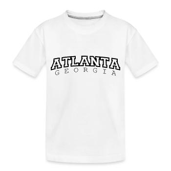 Atlanta, Georgia - Kinder Premium Bio T-Shirt - Weiß - Vorne