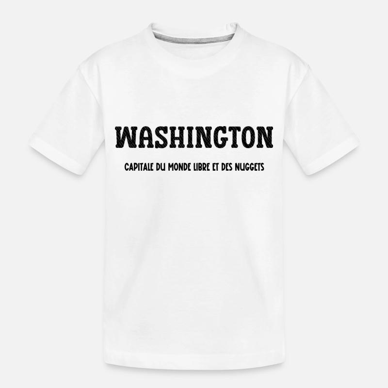 Washington capitale du monde et des nuggets - T-shirt bio Premium Enfant - blanc